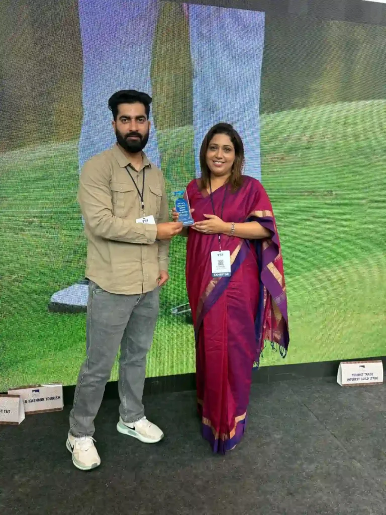 Marahib travels award image at JK tourism event